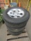 (4) DUNLOP P265/70R17 TIRES ON 2018 TOYOTA 4RUNNER WHEELS