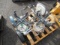 (5) STOOLS ON WHEELS W/ CUSHIONS & (1) ADJUSTABLE CHAIR ON WHEELS
