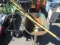 TRUPER WHEELBARROW, (2) WASH BRUSHES, (1) EXTENDABLE POLE, & (1) GORILLA CARTS BLACK PULL WAGON