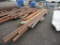 (5) 12' PALLET RACKING CROSS ARMS, (8) ASSORTED LENGTH STEEL POSTS, 20' SMALL & 20' LARGE CHANNEL