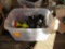 TOTE OF BOSCH 1/2 DRIVE IMPACT DRIVER W/ (2) BATTERIES, MARSON RIVETER, NIKOTA ROTARY TOOL, (3)