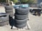 (4) BRIDGESTONE BLIZZAK 265/65R18 TIRES ON 6 LUG VISION WHEELS