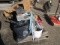 ASSORTED PIPE FITTINGS, SMALL PIPES & WIRE SPOOLS