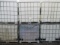 (6) IBC LIQUID STORAGE POLY TANKS W/ METAL BASKETS