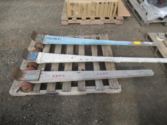 (2) 72" JOHNSON BARS PRY BARS & (1) 60" JOHNSON BAR PRY BAR