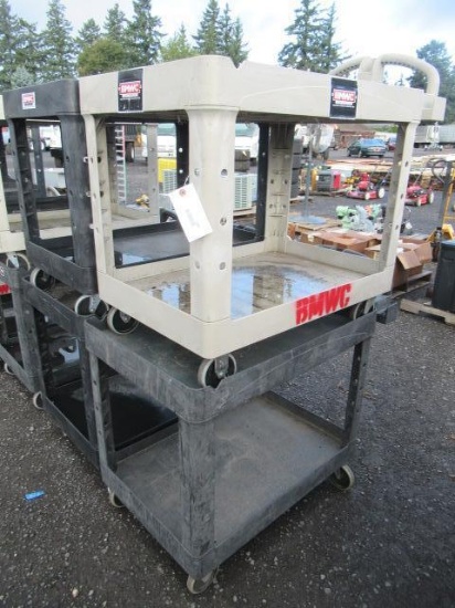 (4) 2' X 3' DOUBLE TRAY RUBBERMAID CARTS