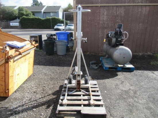 KEG JOCKEY DOLLY W/ MANUAL CRANK, 400LB CAPACITY