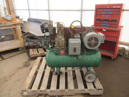 SPEEDAIRE 1Z984 15GAL AIR COMPRESSOR ON WHEELS, 115/230V, SINGLE PHASE