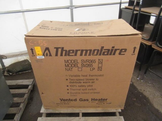 THERMOLAIRE SVR365 VENTED GAS HEATER