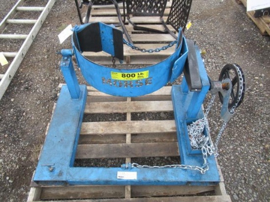 MORSE BARREL FORKLIFT ATTACHMENT, 800LB CAPACITY