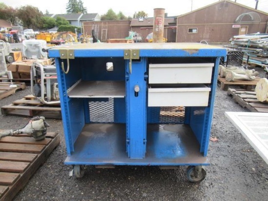 43" X 24" X 41" WELDING CART ON CASTERS
