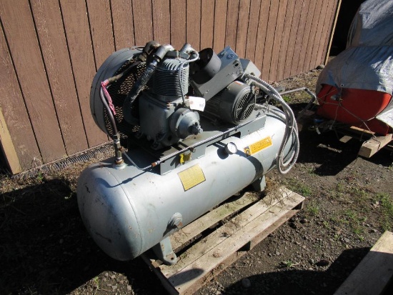 HENKE PACEMAKER G40120 100GAL 5 HP AIR COMPRESSOR, 3 PHASE, 208-230/460V