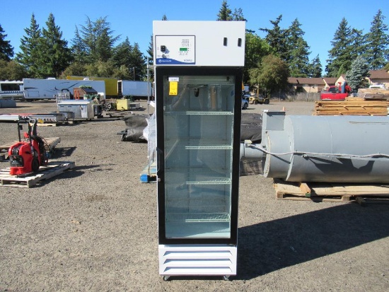 6' 3.5" X 2' X 2' FISHER SCIENTIFIC MR12PA-GAEE-FS ISOTEMP COMMERCIAL REFRIGERATOR/FREEZER W/ GLASS