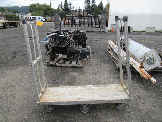 5' X 1.5' ROLLING MATERIAL CART