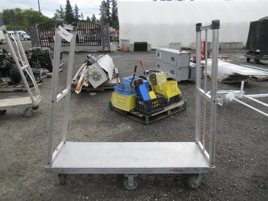5' X 1.5' ROLLING MATERIAL CART