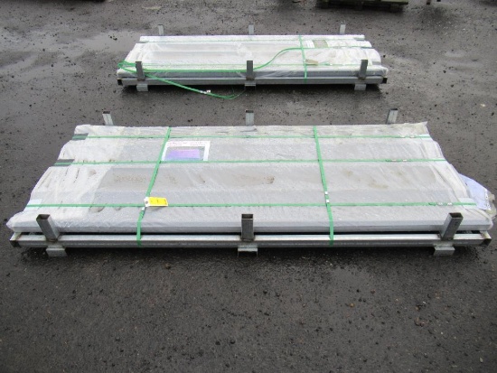 (70) PIECES OF GRAY ROOF PANELLING