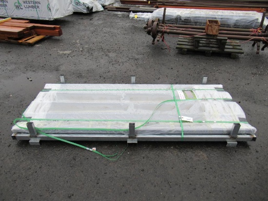 (70) PIECES OF GRAY ROOF PANELLING