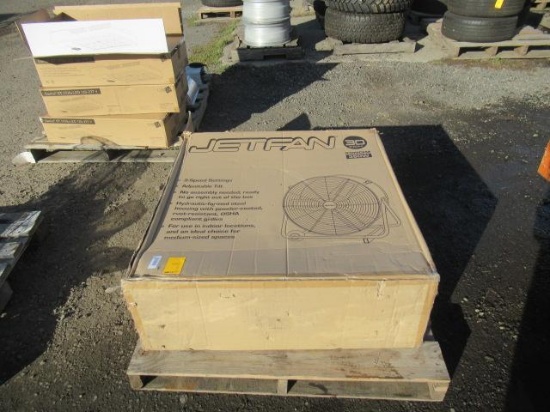 JETFAN 30'' ADJUSTABLE TILD DRUM FAN (UNUSED)