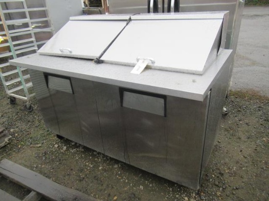 TRUE COMMERCIAL RESTAURANT REFRIGERATOR W/ TOP & FRONT ACCESS