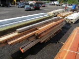 ASSORTED SIZE & LENGTH WOOD BEAMS