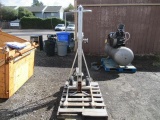 KEG JOCKEY DOLLY W/ MANUAL CRANK, 400LB CAPACITY