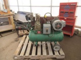 SPEEDAIRE 1Z984 15GAL AIR COMPRESSOR ON WHEELS, 115/230V, SINGLE PHASE