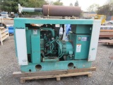 SKID MOUNTED ONAN TECHSTAR 35G GENSET GENERATOR, 4 CYL GAS, 3 PHASE