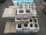 ASSORTED 15.5'' X 7.5'' CINDER BLOCKS, SUPPORT BLOCKS, & PAVERS