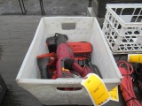 HILTI TE 2-A 24V HAMMER DRILL W/ BATTERY & CHARGER, CHICAGO ELECTRIC 18V RECIPROCATING SAW,