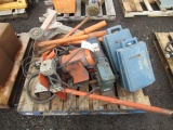 (2) JOINT WELDERS, LEESON ELECTRIC MOTOR, & FLEXALINE MACHINE & STAND