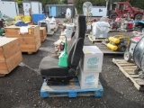 AIR RIDE TRUCK SEAT, (2) BOXES OF GREEN STUFF ABSORBENT, (2) FUEL CANS, STARTING FLUID, DEICER, &