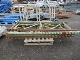 (4) 8' H X 3' D & (1) 8' H X 3.5' D UPRIGHTS FOR PALLET RACKING