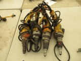 (5) DEWALT 3/8'' & 1/2'' CORDED VSR DRILLS