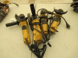 (4) DEWALT 4.5-5'' CORDED ANGLE GRINDERS