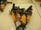 (4) DEWALT 4.5-5'' CORDED ANGLE GRINDERS