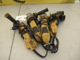 (4) DEWALT 4.5-5'' CORDED ANGLE GRINDERS