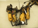 (4) DEWALT 4.5-5'' CORDED ANGLE GRINDERS