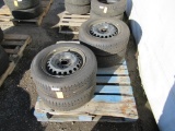 (4) LAWFENN 195/65R15 TIRES ON STEEL WHEELS