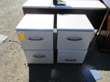 65.5'' X 31'' 6-DRAWER DESK, 60'' METAL OFFICE SUPPLY STORAGE CABINET, ELECTRIC HEATER, & (2)