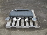 38'' W BUMPER BRUSH GUARD & LIGHT BAR W/ (4) HALOGEN LIGHTS