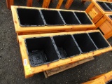 (2) 1' X 6' X 18'' CEDAR 4-POT PLANTERS