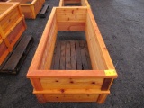 (2) 32'' X 74'' X 11'' CEDAR PLANTER BOXES