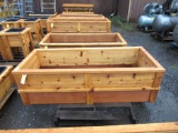 (2) 32'' X 74'' X 11'' CEDAR PLANTER BOXES