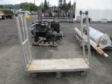 5' X 1.5' ROLLING MATERIAL CART