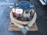 HONDA WT40X 4'' GAS POWERED TRASH PUMP W/ HOSE
