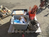 TOILET SEAT, DRAIN SNAKE, & ASSORTED PLUMBING ACCESSORIES