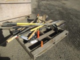APPROX (8) SHOVELS & APPROX (5) AXES