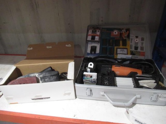 FEIN MSX 636 II MULTIMASTER MULTI TOOL W/ ASSORTED BITS & ACCESSORIES, BLACK & DECKER 3-IN-1 CORDED