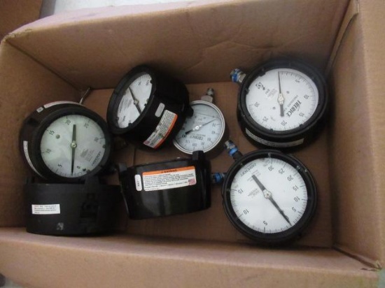 APPROX (7) ASSORTED PRESSURE GAUGES