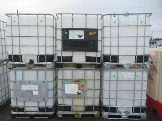 (6) IBC TOTES W/ CAGES